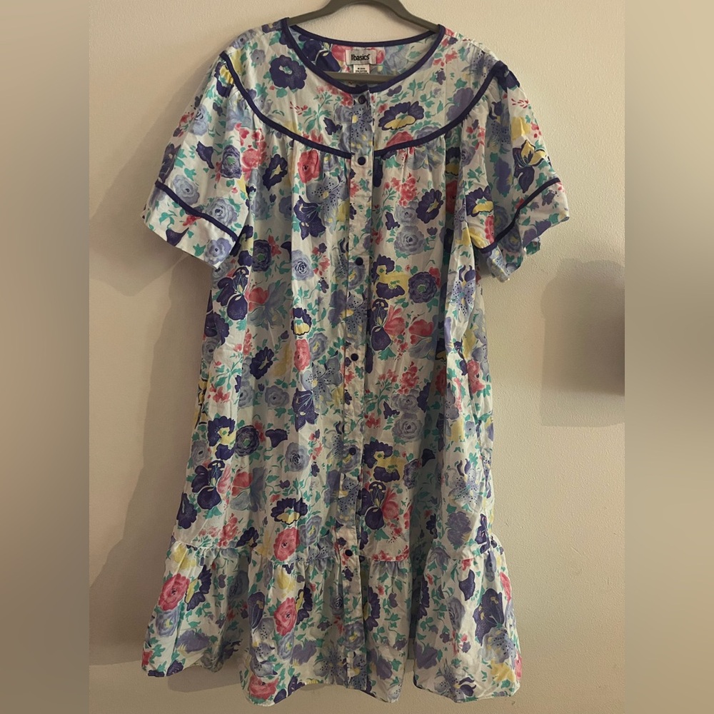 Vintage 1990’s Floral Dress with Multicolor Design